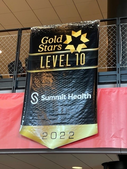 Summit Health 2022 Gold Star level 10 banner