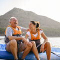 couple sitting on a boat