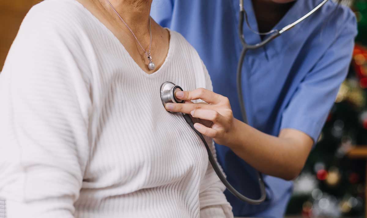 Homecare nursing service and elderly people cardiology healthcare